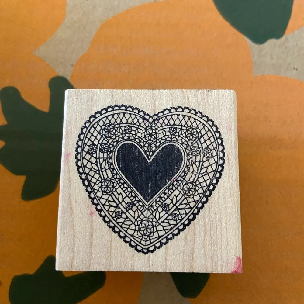 Paper Source Stamp - Intricate Heart